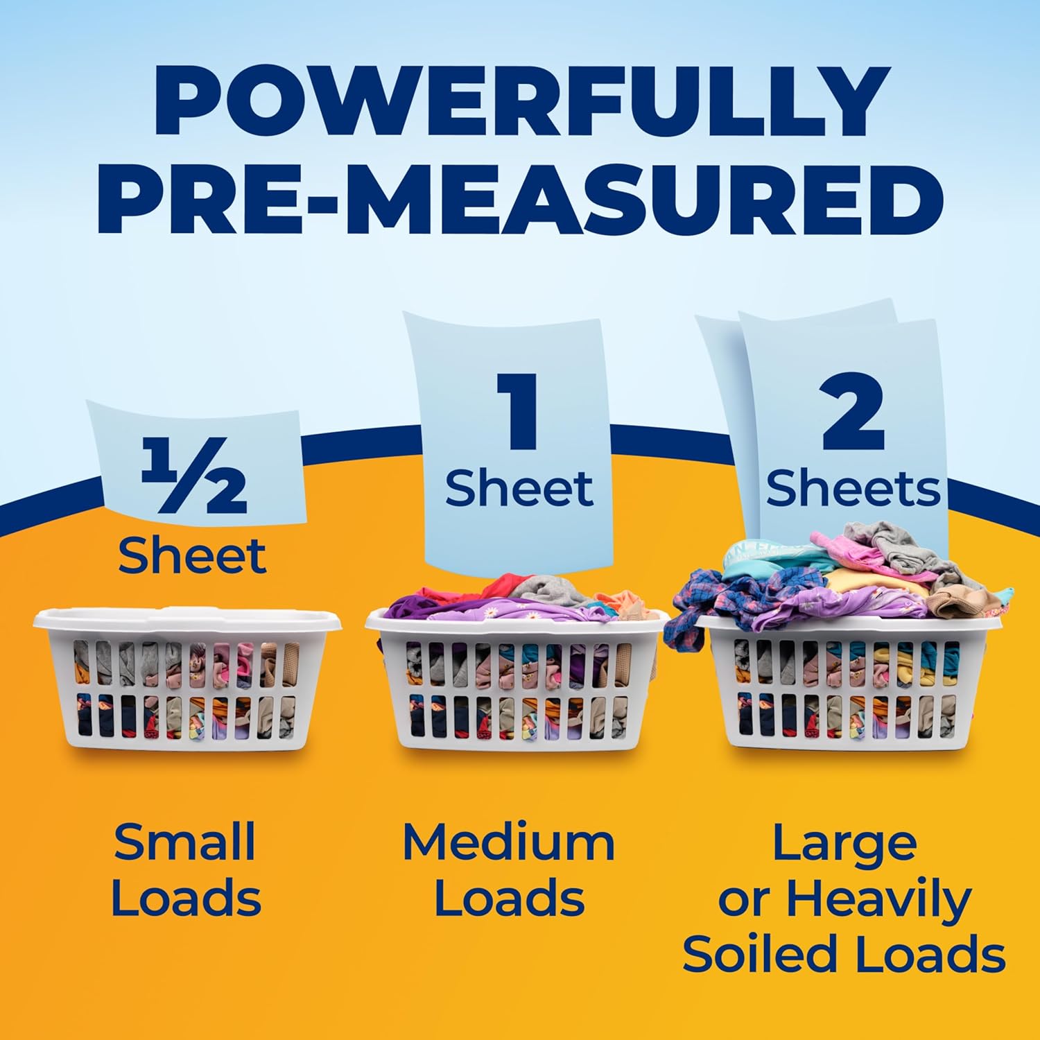 ARM & HAMMER Power Sheets Laundry Detergent – Efficient No-Mess Wash for Busy Professionals