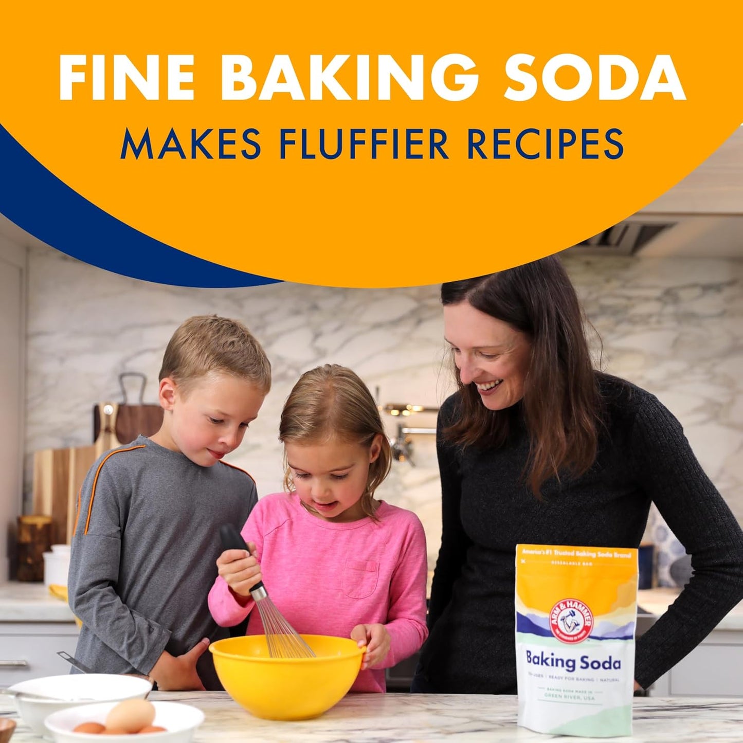 ARM & HAMMER Sodium Bicarbonate, 7 Pounds — Safer Substitute for Harsh Cleaners in Kitchens and Bathrooms