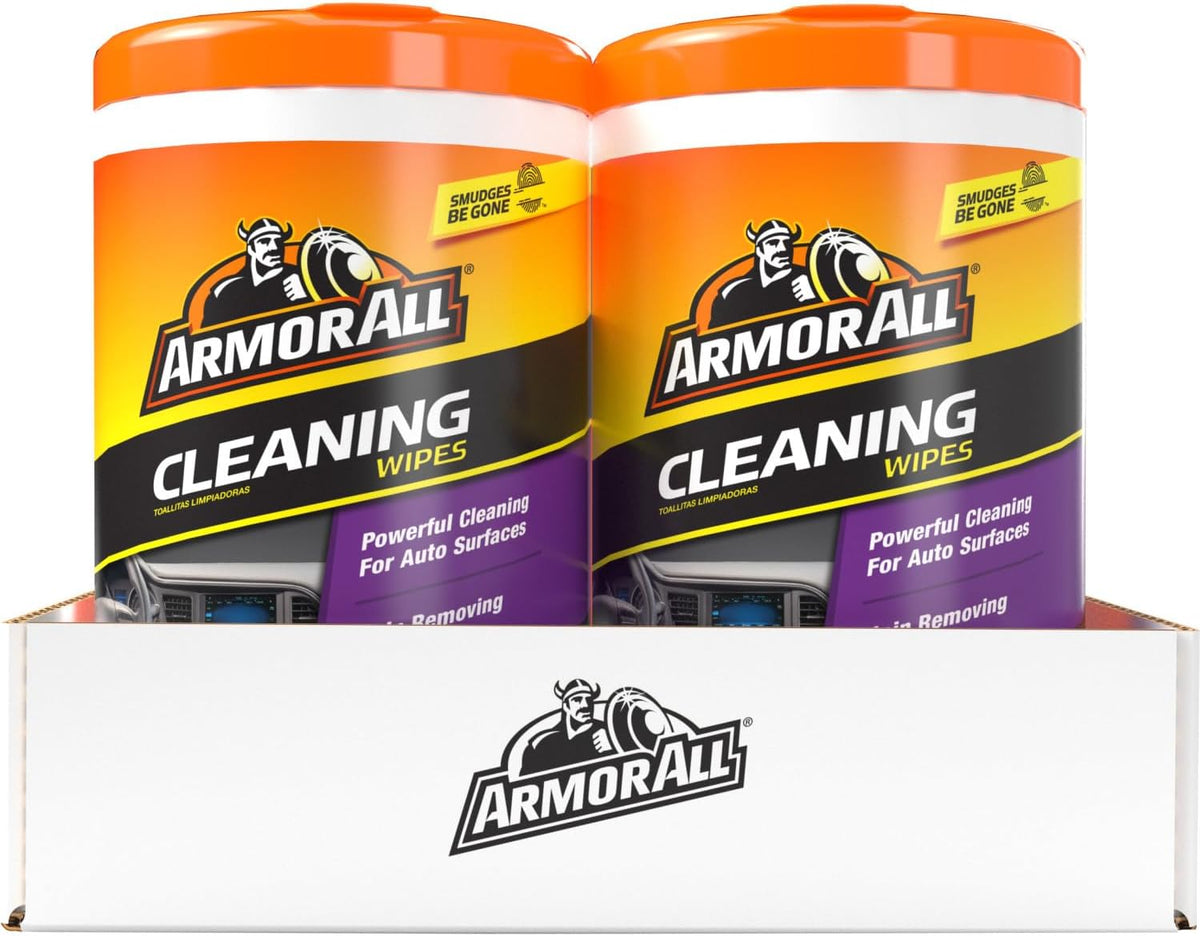Armor All Car Cleaning Wipes for Rideshare Drivers, 90 Count Canister, Fast Back-Seat and Center Console Reset Between Riders