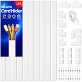 Delamu Wire Cover for Study Room – Focus Friendly Cable Concealer, Easy Install