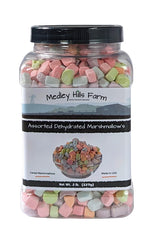 Medley Hills Farm Assorted Dehydrated Marshmallows – Kid-Friendly Topping for Hot Cocoa and Cereal Bowls