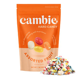 Cambie Assorted Fruit Hard Candy Individually Wrapped – Office Break Room Snack Bowl Staple for Shared Workspaces