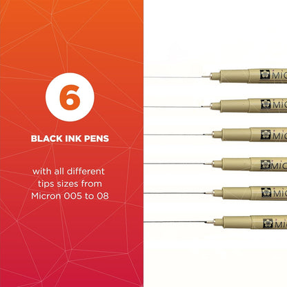 assorted multi-tip set covering multiple line widths in a single pack
