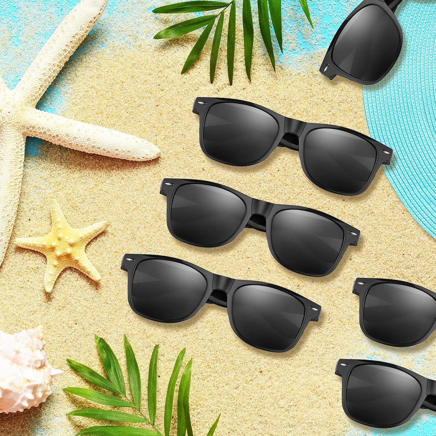 ASTARON Sunglasses Bulk 12 Pack – Kid-Friendly Sunglasses for Pool Parties, Safe and Shatterproof for Children