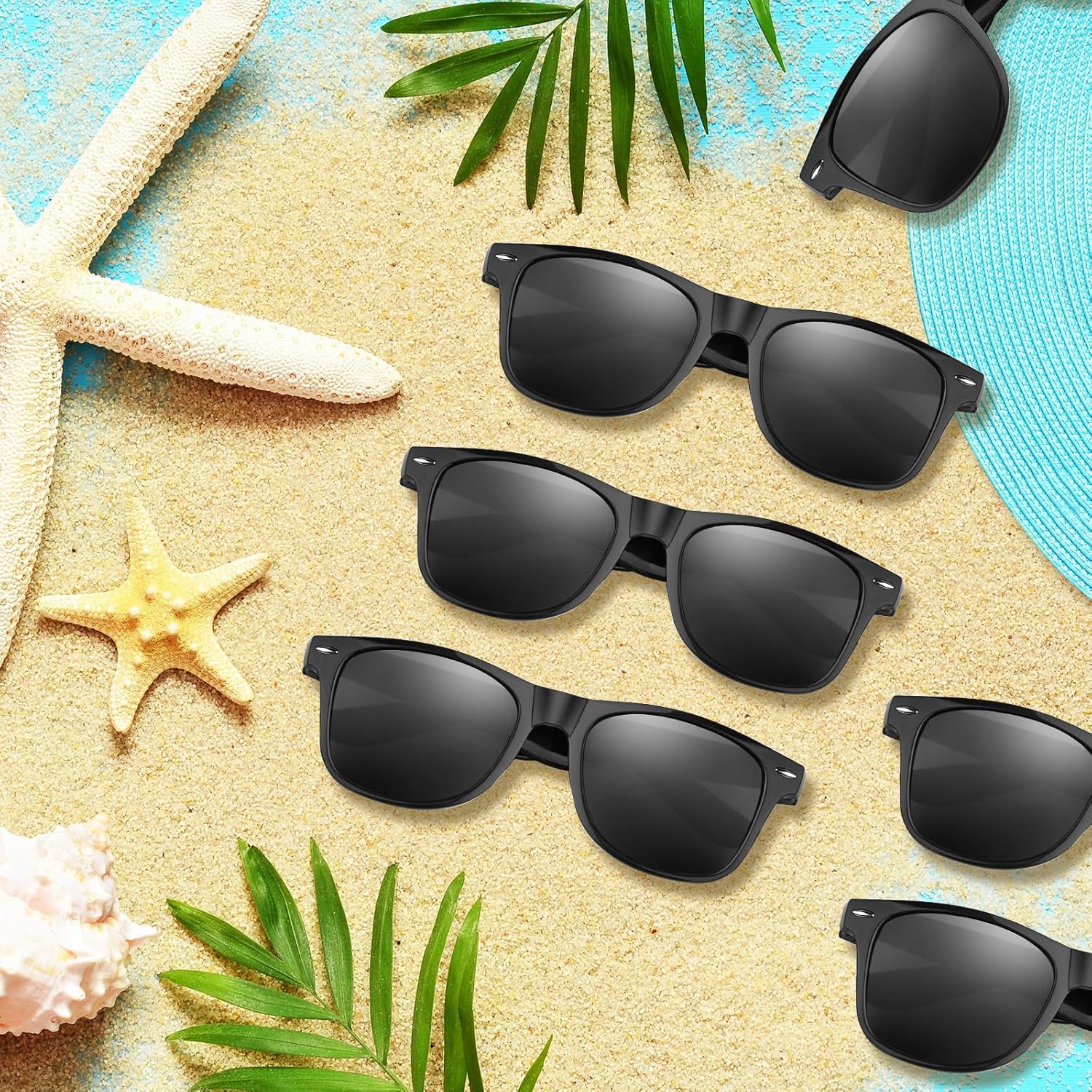 ASTARON Sunglasses Bulk 12 Pack – Kid-Friendly Sunglasses for Pool Parties, Safe and Shatterproof for Children