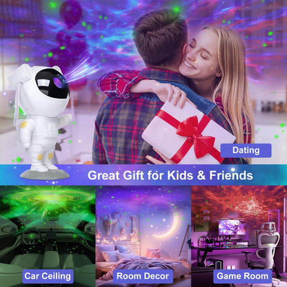 AstraStar Astronaut Star Projector – Calming Bedtime Ritual Light for Adults and Teens, Nebula Galaxy Lamp for Mindful Wind-Down