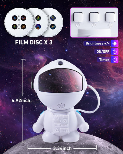 AstroLume Star Projector for Children Bedroom – Safe USB-C Night Light with 360° Rotating Magnetic Head for Boys and Girls
