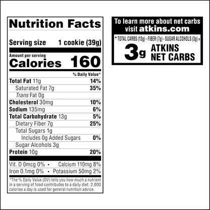 Atkins Chocolate Chip Protein Cookie – Desk Drawer Snack for Focused Afternoons at the Office