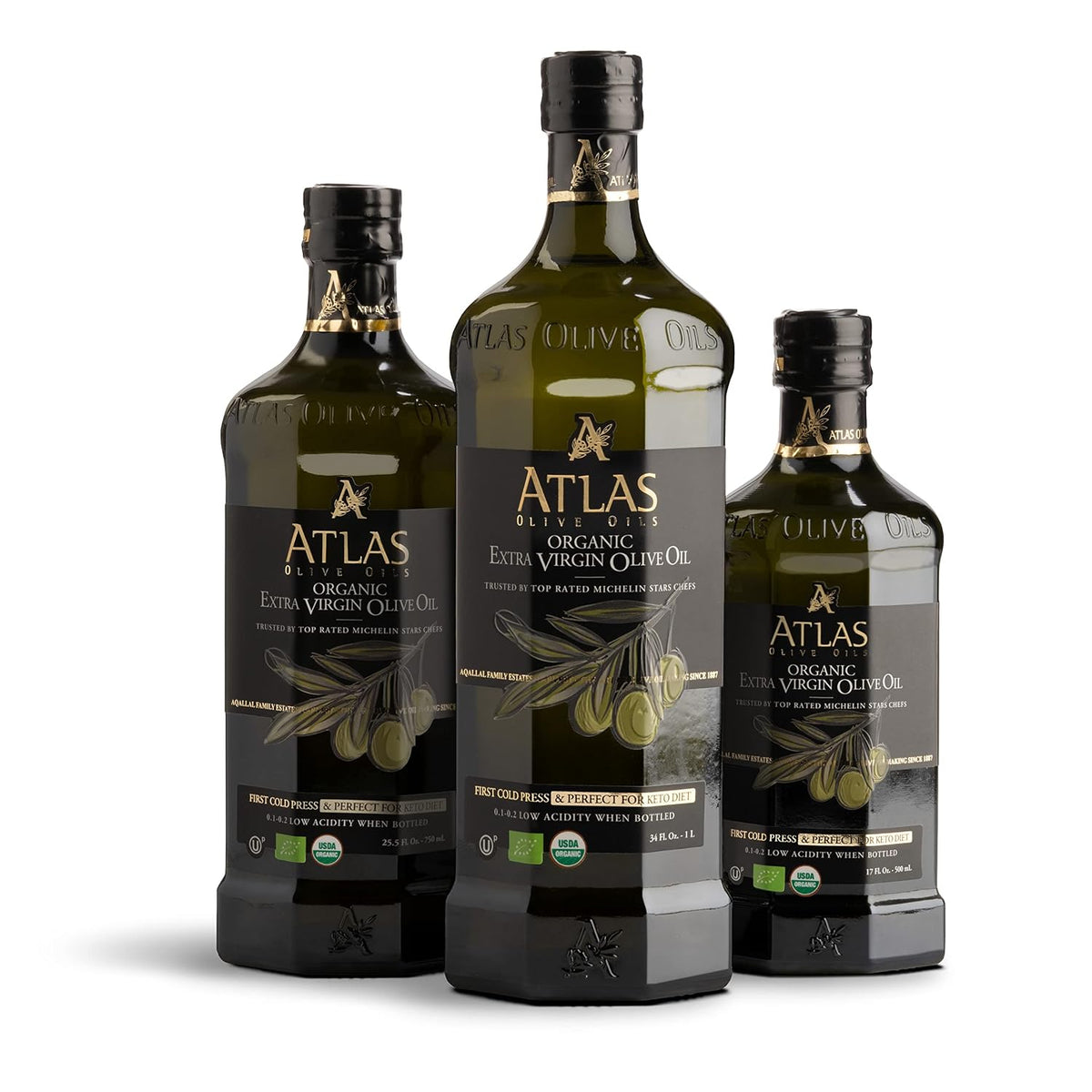 Atlas Organic Extra Virgin Olive Oil – Premium Moroccan EVOO Gift Set for Foodie Friends and Housewarming Celebrations
