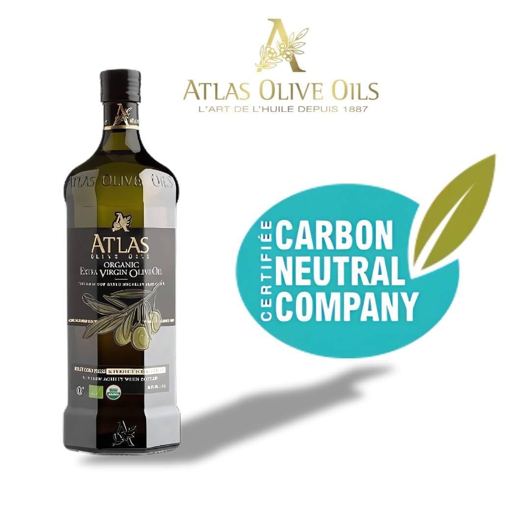 Atlas Organic Extra Virgin Olive Oil – Premium Moroccan EVOO Gift Set for Foodie Friends and Housewarming Celebrations