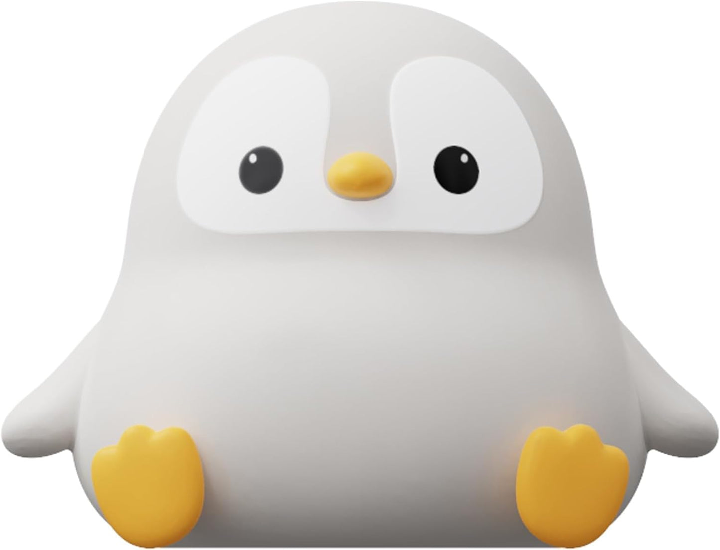 ATSUI Penguin Night Light – Adorable Birthday Gift for Kids and Animal Lovers, Squishy Silicone Lamp with Warm Glow