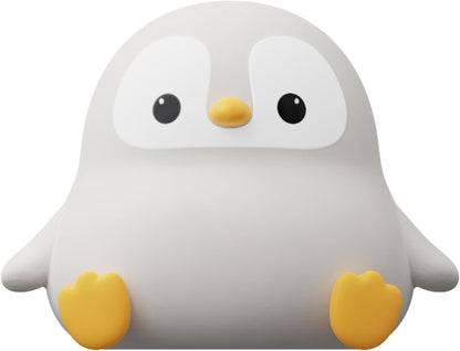 ATSUI Penguin Night Light – Adorable Birthday Gift for Kids and Animal Lovers, Squishy Silicone Lamp with Warm Glow
