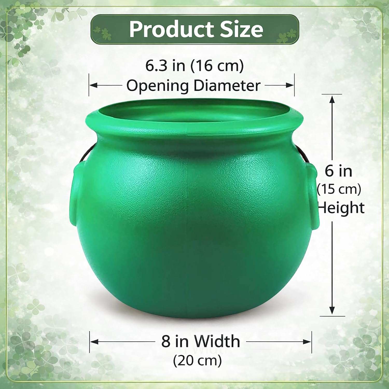 attached black handle for easy carrying in parades or costume use