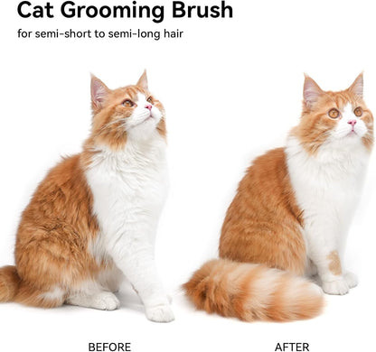 Aumuca Cat Brush for Shedding – Family-Safe Grooming Tool Kids Can Help With at Home