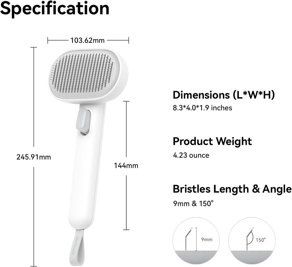 Aumuca Cat Brush for Shedding – Family-Safe Grooming Tool Kids Can Help With at Home