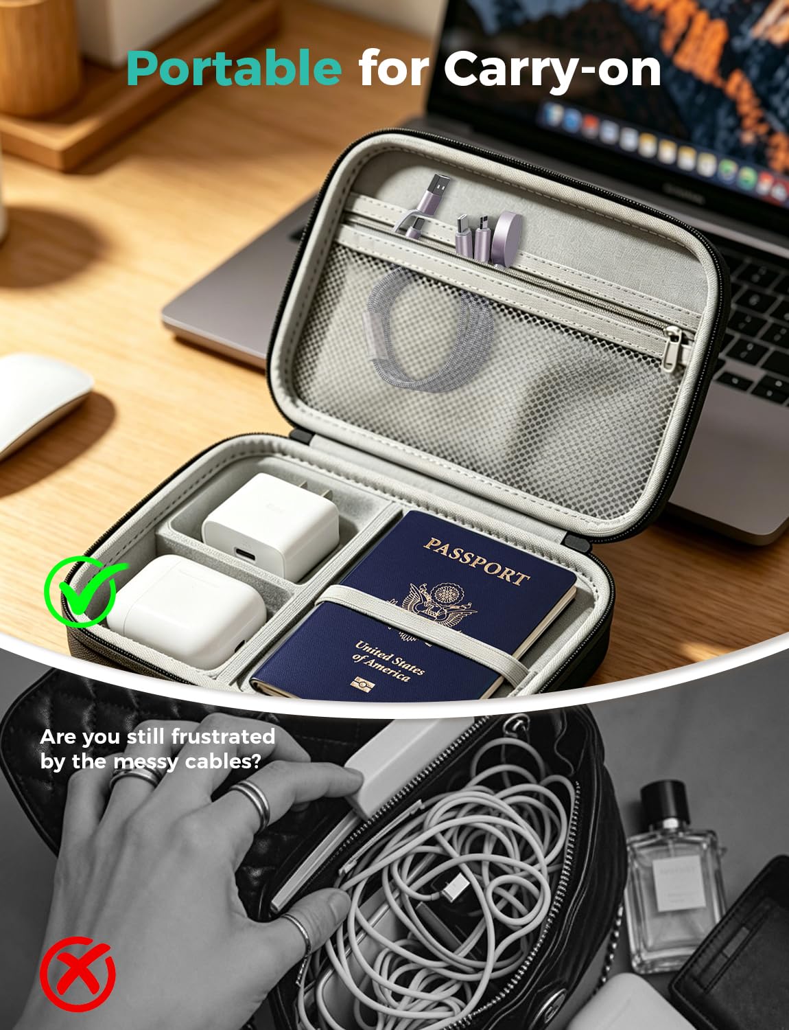 Aurora Cables Multi Charging Cable – Housewarming Gift for Minimalist Tech Lovers, 36-Month Warranty and Lifetime Tech Support Included