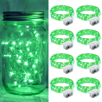 Aurora Glow Waterproof Fairy Lights 7ft Battery Operated for Patio Table Centerpiece and Outdoor Dining Setup