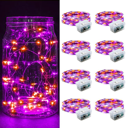 Aurora Glow Waterproof Fairy Lights 7ft Battery Operated for Patio Table Centerpiece and Outdoor Dining Setup