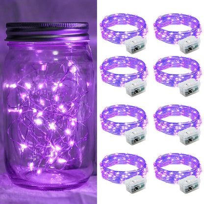 Aurora Glow Waterproof Fairy Lights 7ft Battery Operated for Patio Table Centerpiece and Outdoor Dining Setup