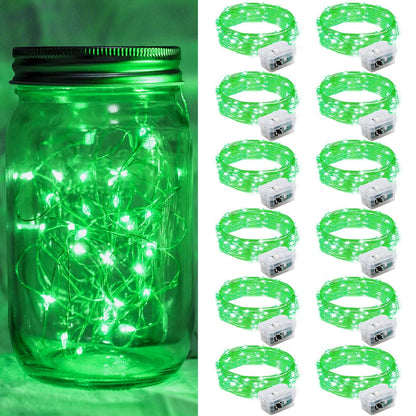 Aurora Glow Waterproof Fairy Lights 7ft Battery Operated for Patio Table Centerpiece and Outdoor Dining Setup