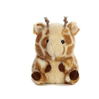 Aurora Rolly Pet Bee Happy Bean-Bottom Plush – Sturdy Sitting Toy for Kids' Room, Stroller, and Travel