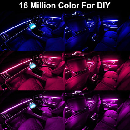 AuroraDrive Premium Interior Car LED Strip Lights APP Control – High-End Ambient Lighting Upgrade for Luxury Vehicle Cabin