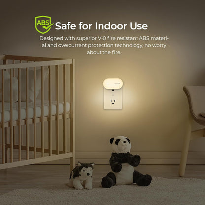AUVON Dimmable LED Night Light – Warm White Plug in Accent Lighting for Living Room, Bedroom and Cozy Home Ambiance