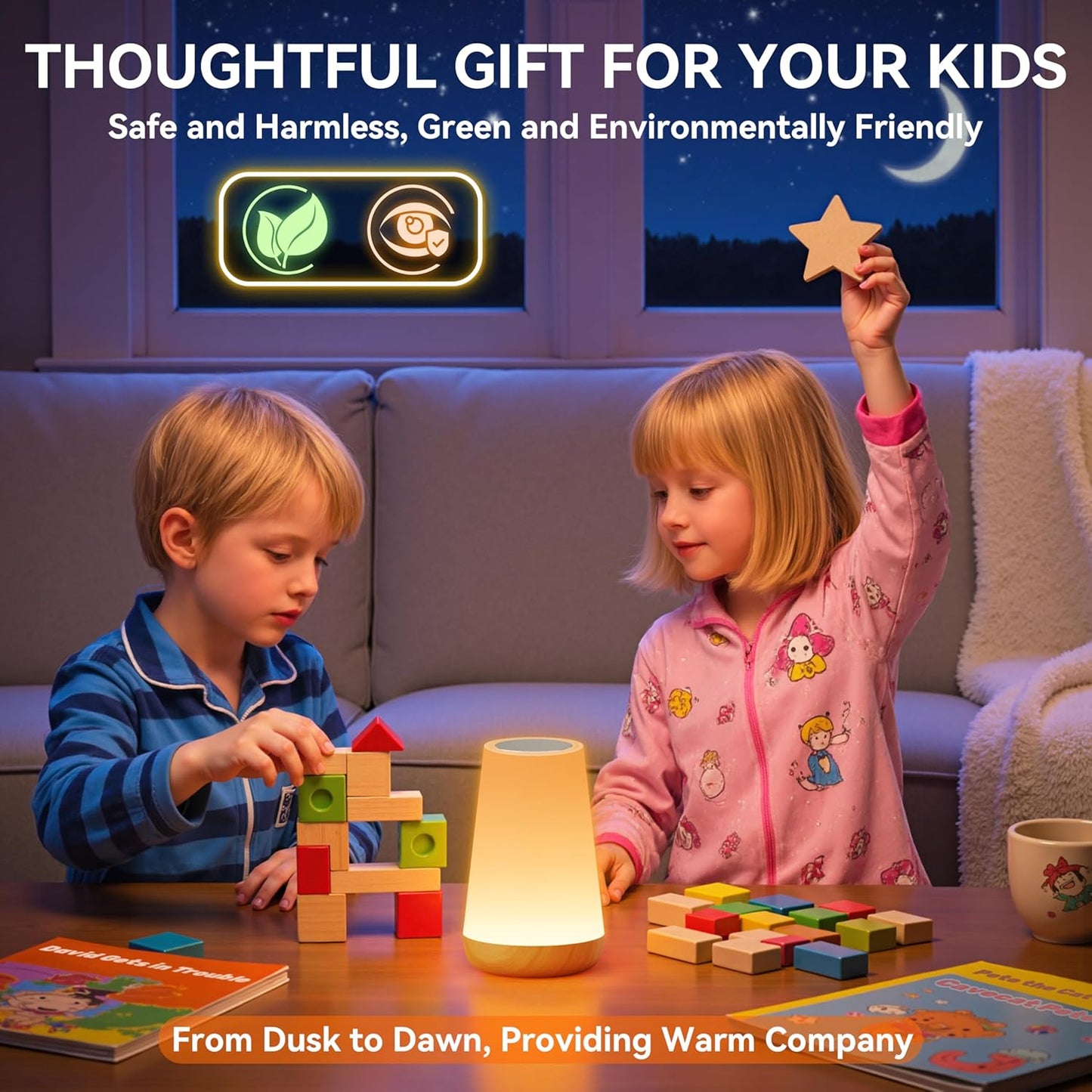 Auxmir LED Mood Lamp – Thoughtful Birthday Gift for Mom and Women with 13 Colors and Remote for Cozy Bedroom Ambiance