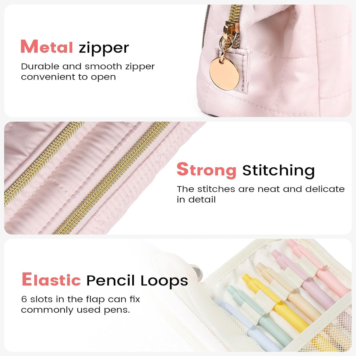 available in 5 colors: beige, soft purple, green, blue, and dark purple