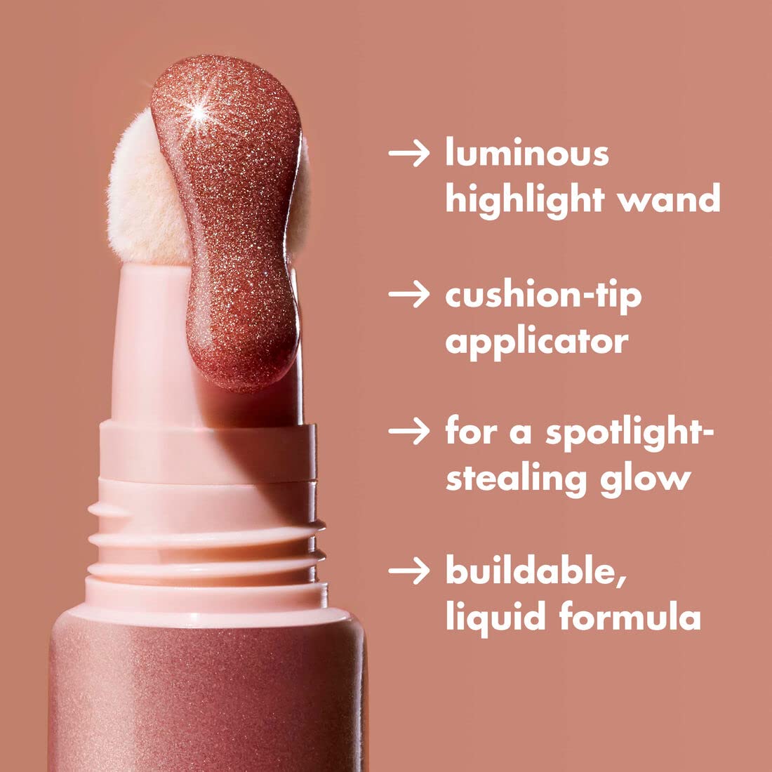 available in 6 shades including rose quartz, liquid gold, champagne campaign, pink prism, starstruck, and irl angel