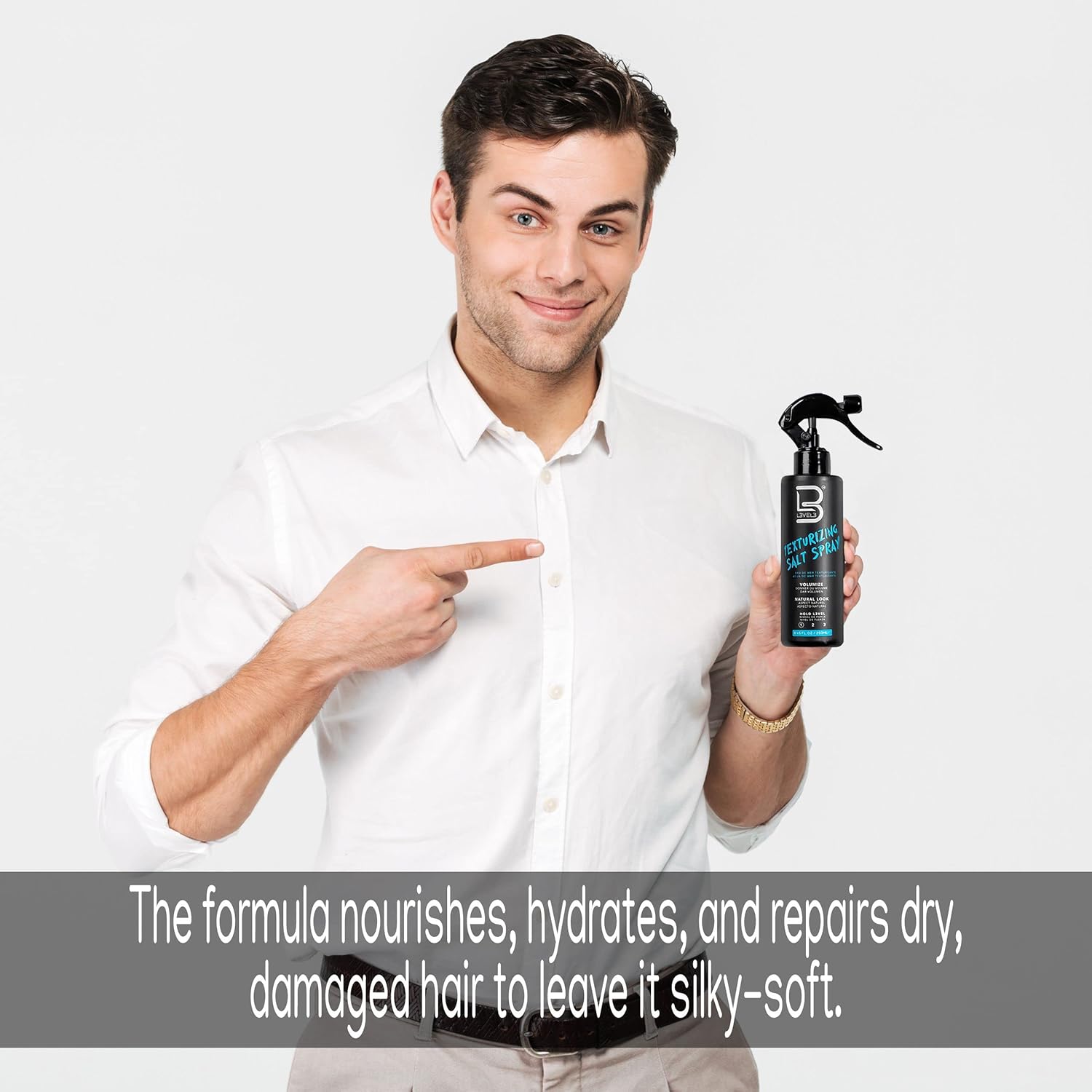 available in 8.45 fl oz full size and 3.38 fl oz travel size