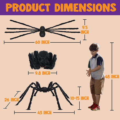available in black, gray, and brown color variants to match varied halloween themes