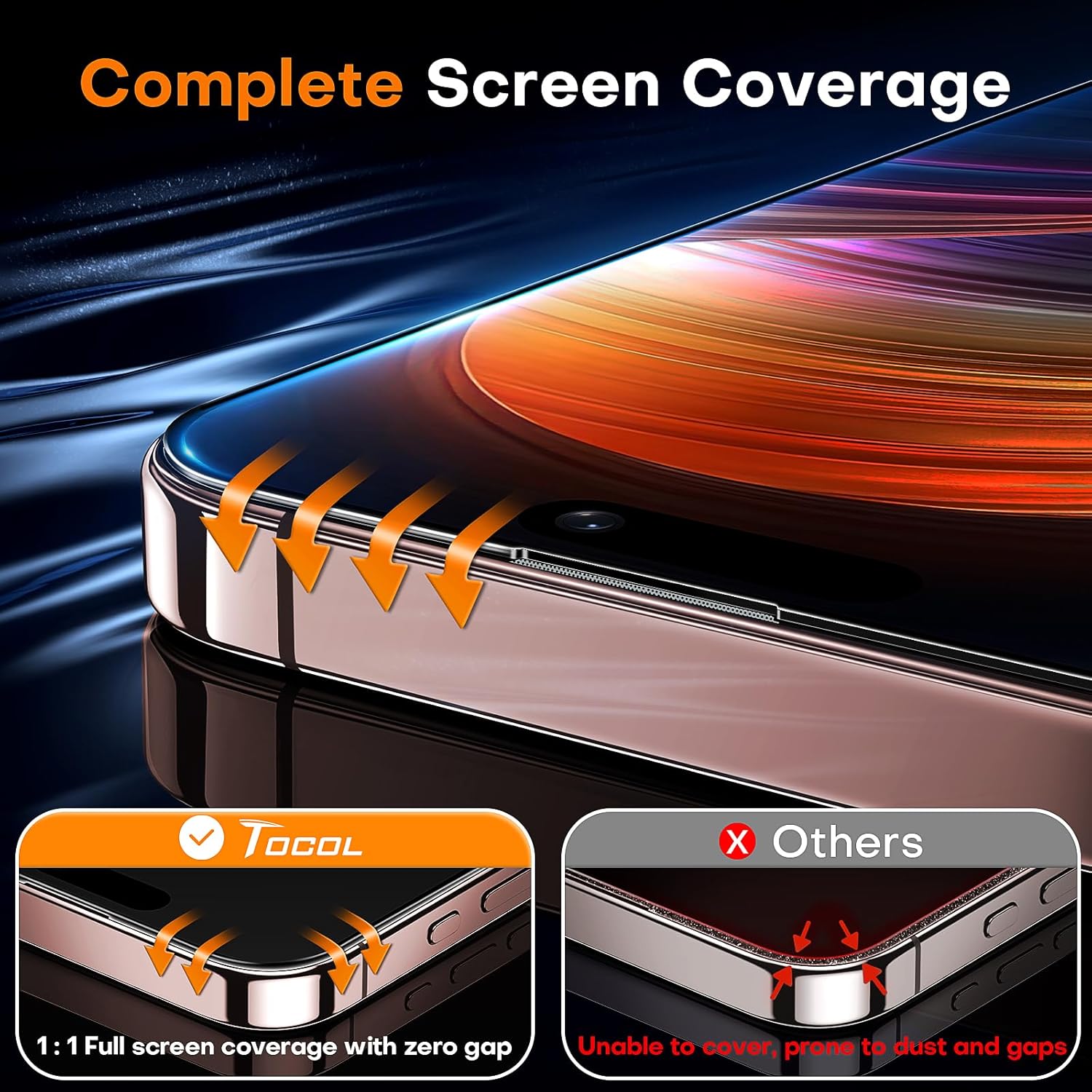 available in clear, fulledge clear, and privacy (anti-spy) styles across 50+ iphone model variations