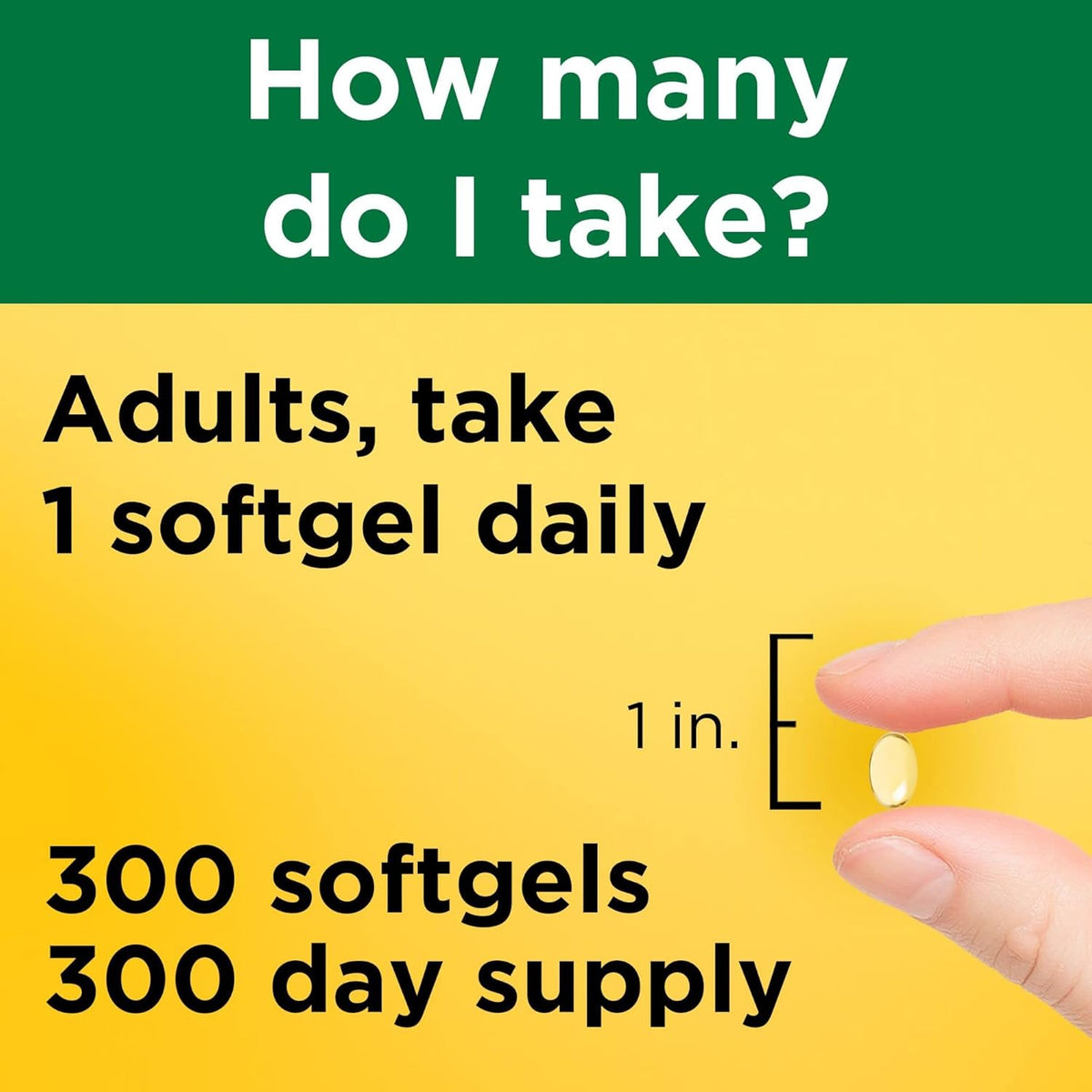 available in five pack sizes: 100, 180, 300, 650 single bottles plus 100-count 3-pack