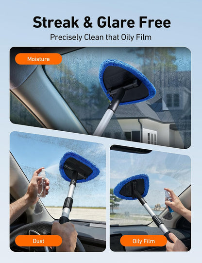 available in gray and blue color options across three length variants