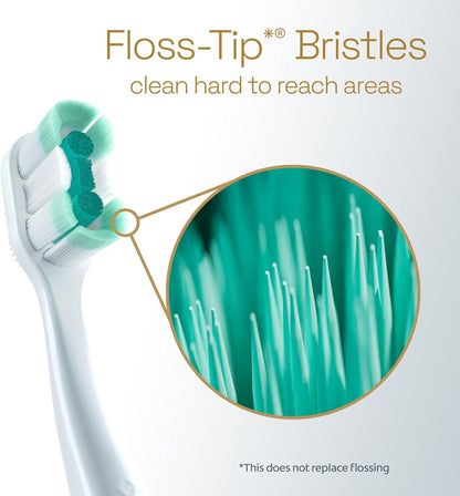 available in medium or soft bristle firmness within the same product line