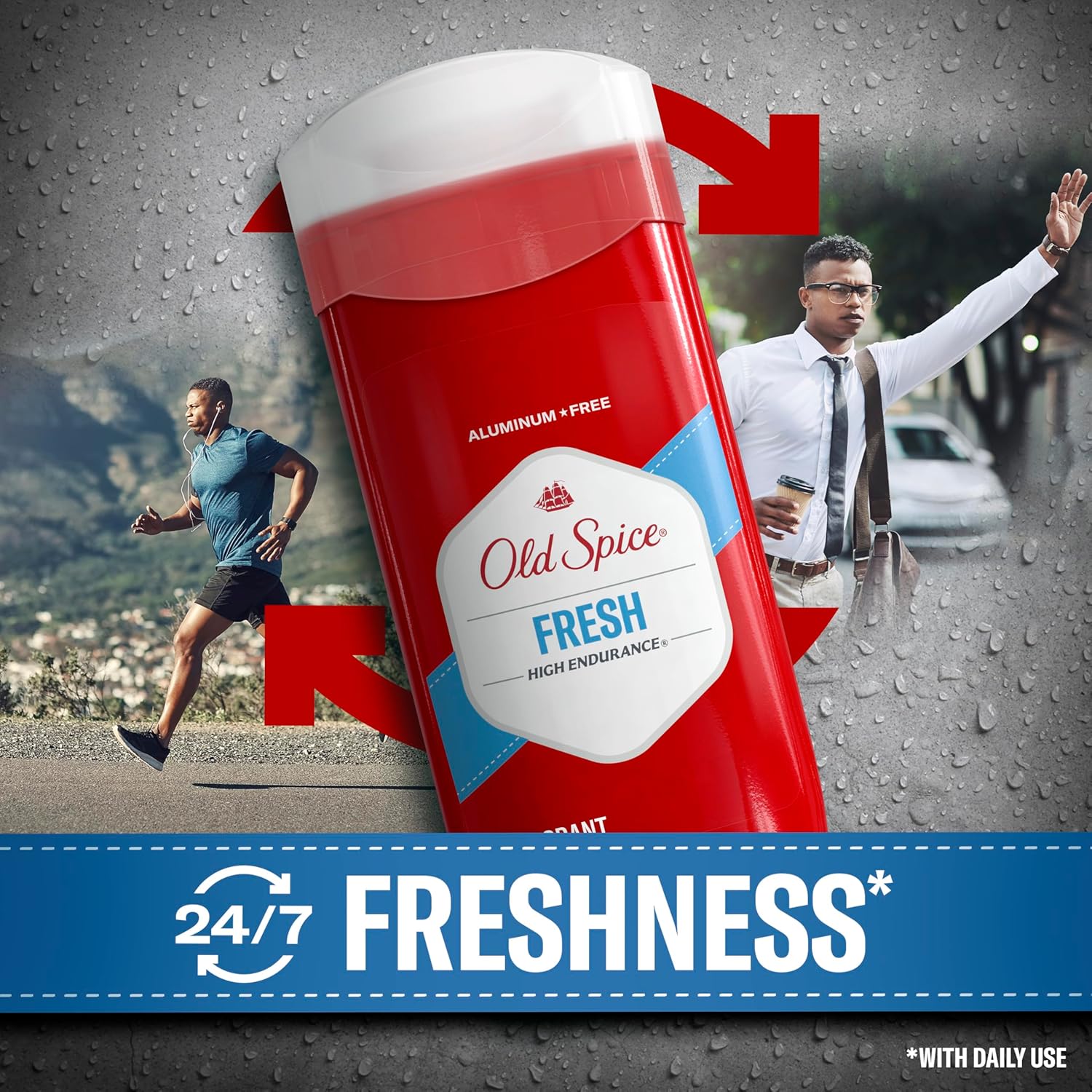 available in two scent variants: fresh (lily and green notes) and pure sport