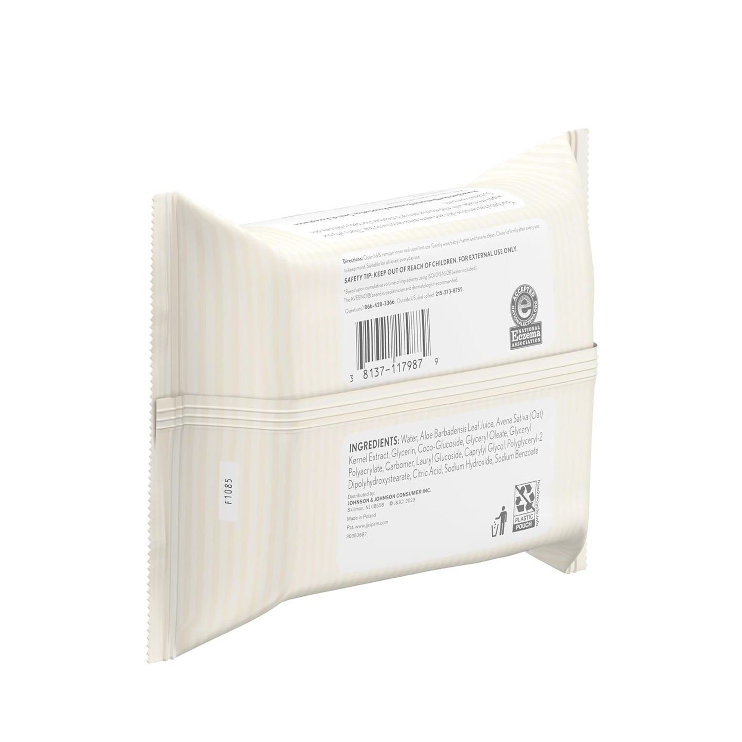 Aveeno Baby Fragrance-Free Wipes – Allergen-Safe, Hypoallergenic for Eczema-Prone Infants