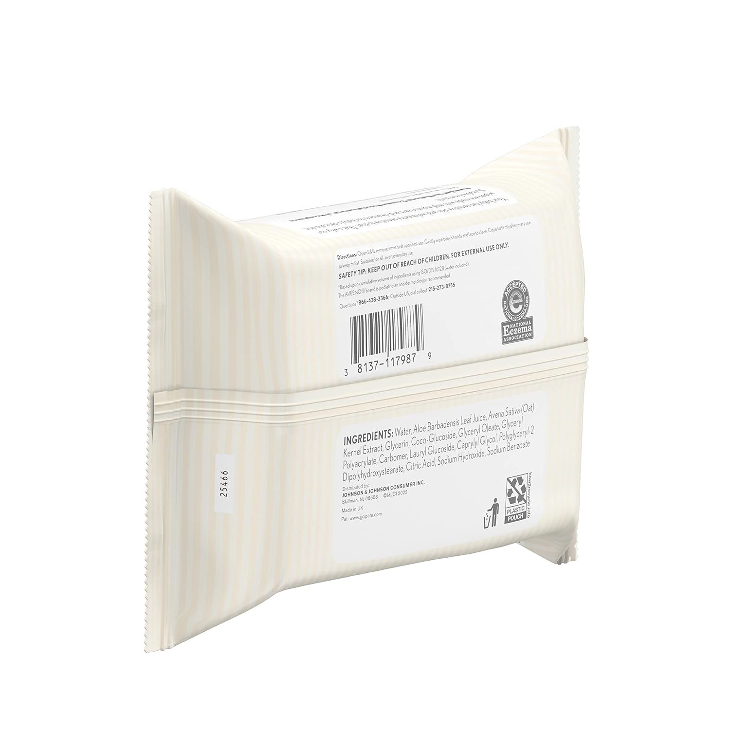 Aveeno Baby Fragrance-Free Wipes – Allergen-Safe, Hypoallergenic for Eczema-Prone Infants