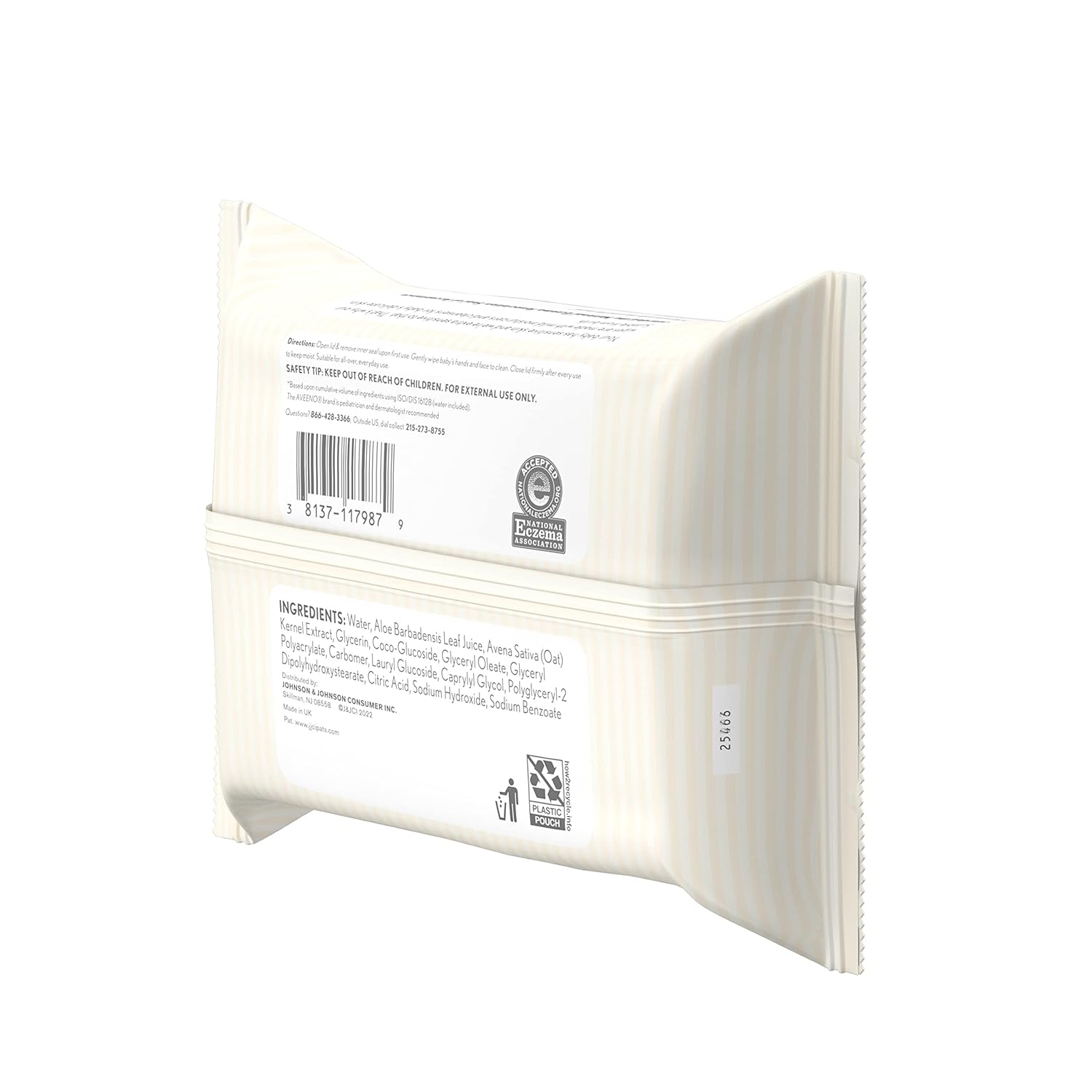 Aveeno Baby Fragrance-Free Wipes – Allergen-Safe, Hypoallergenic for Eczema-Prone Infants