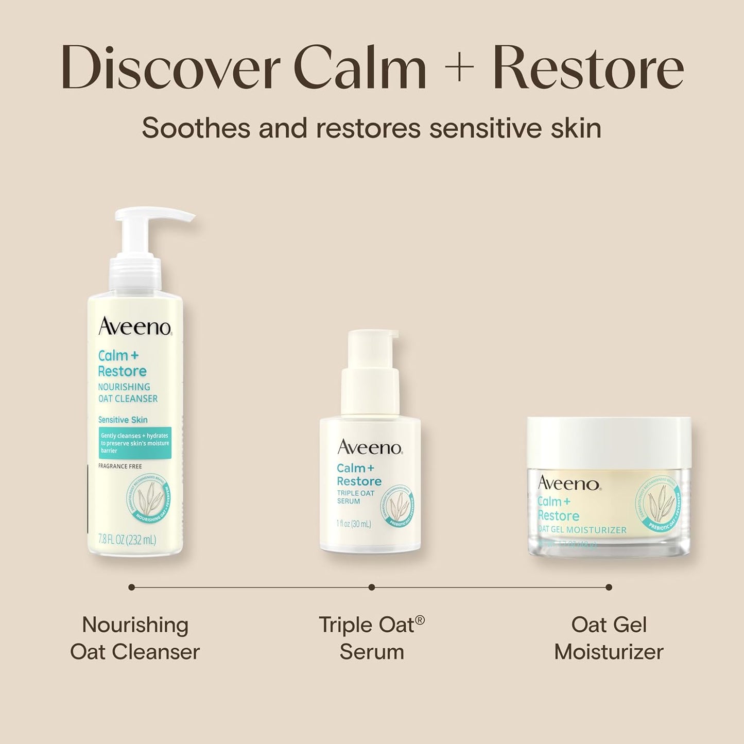 Aveeno Calm + Restore Oat Cleanser – Hydrating Skincare Ritual for Eczema-Prone Skin & Nightly Wind-Down