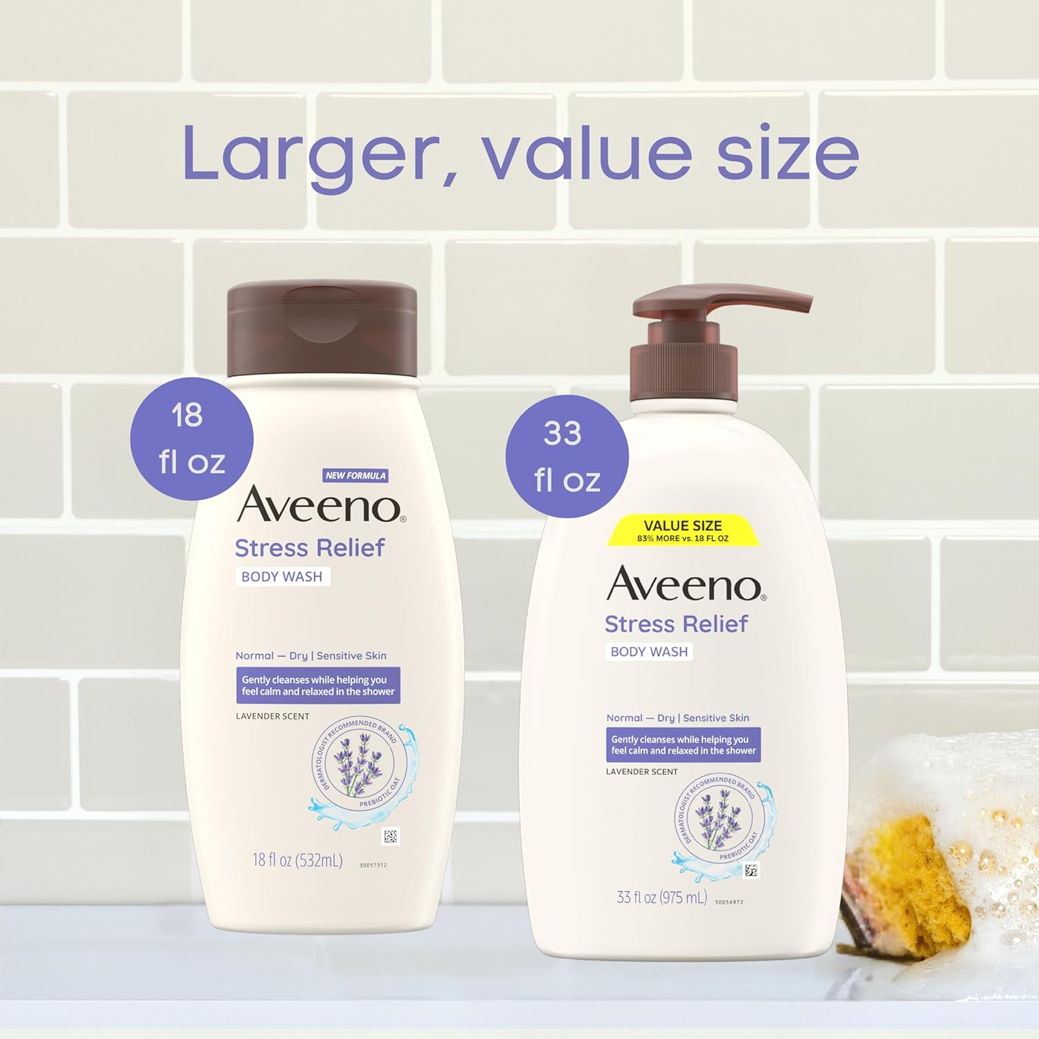 Aveeno Calming Lavender Cleanser – Thoughtful Wellness Gift for Sensitive Skin Lovers