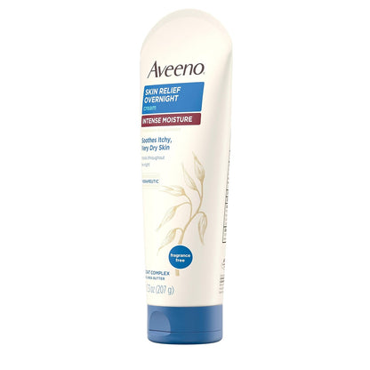 Aveeno Intensive Moisture Cream – Dermatologist-Crafted Night Treatment with Triple Oat Complex