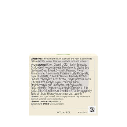 Aveeno Positively Radiant Elevated Face & Neck Night Cream – Dermatologist-Crafted Formula for Refined Skin