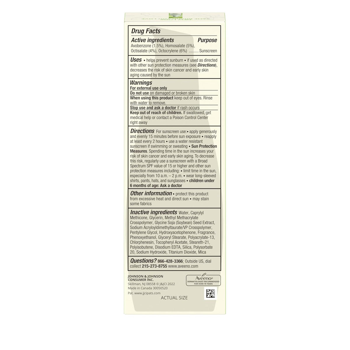 Aveeno Positively Radiant Travel Size Face Moisturizer with SPF 30, Lightweight Hydration for Weekend Trips and Outdoors