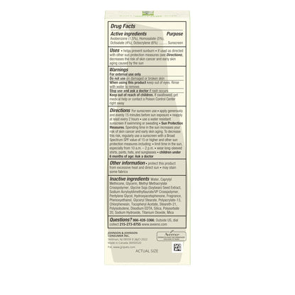 Aveeno Positively Radiant Travel Size Face Moisturizer with SPF 30, Lightweight Hydration for Weekend Trips and Outdoors