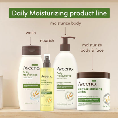 Aveeno Prebiotic Oat Wash – Simple, Plastic-Free Refill Pouch for Minimal Bathrooms