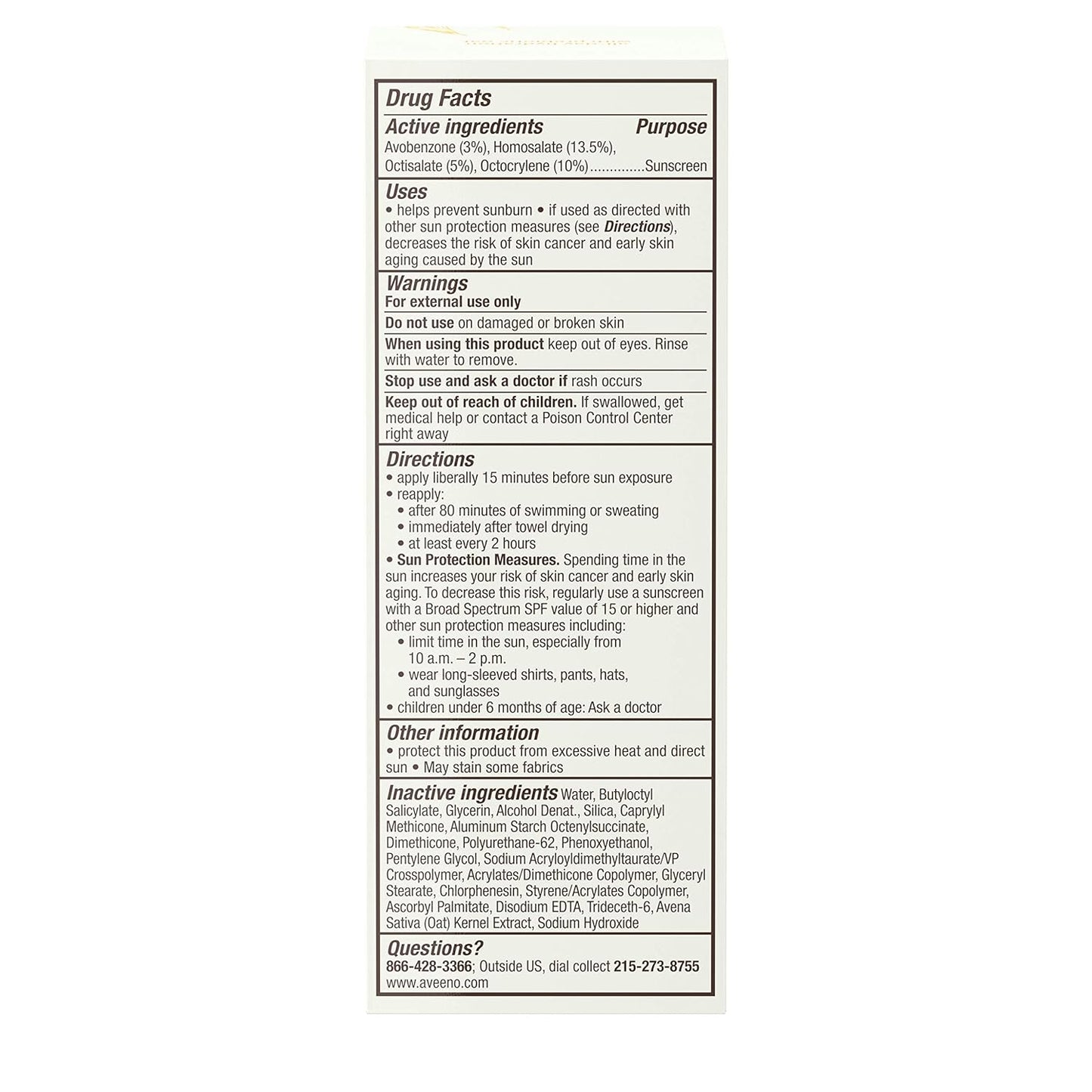 Aveeno Protect + Hydrate Face Sunscreen SPF 60 – Streamlined Two in One SPF and Moisturizer for a Simple Routine