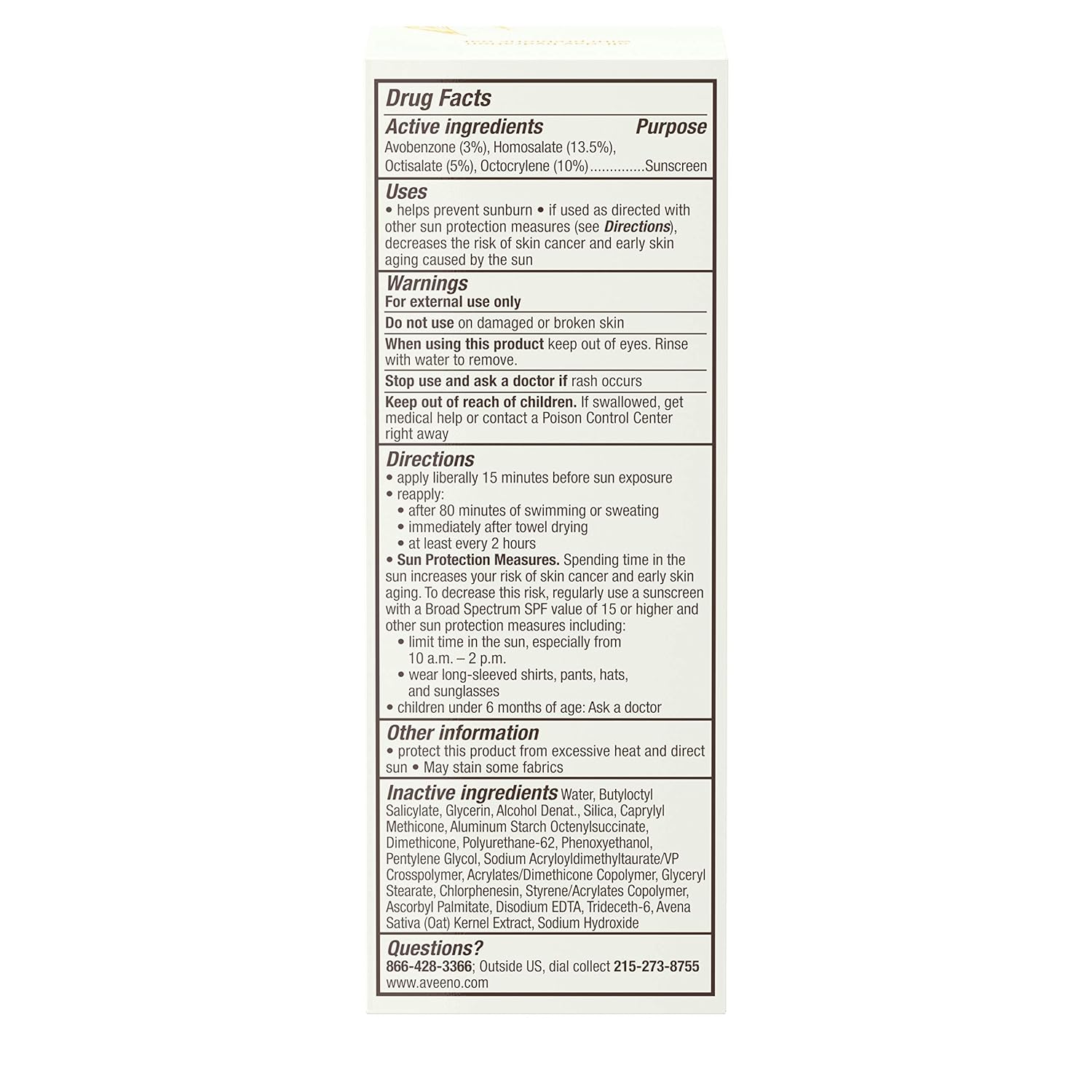 Aveeno Protect + Hydrate Face Sunscreen SPF 60 – Streamlined Two in One SPF and Moisturizer for a Simple Routine