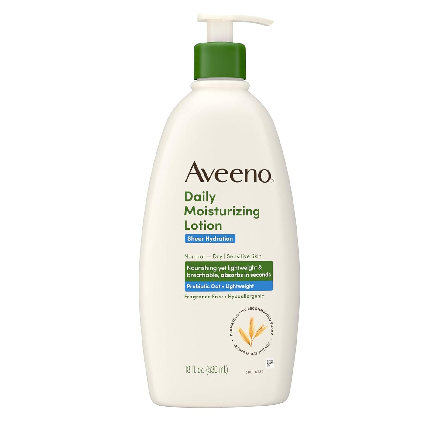 Aveeno Sheer Hydration Fragrance-Free Body Lotion with Prebiotic Oat – Thoughtful 48-Hour Moisturizer Gift for Mom with Sensitive or Dry Skin
